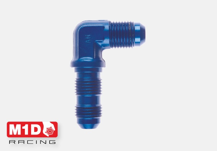 Goodridge 833-04D адаптер 90* проходной (папа-папа) AN4 (Alu)