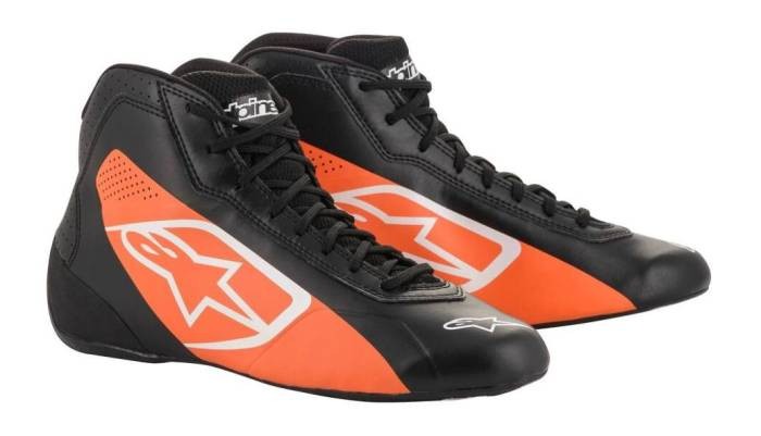 Ботинки для картинга Alpinestars TECH1-K чёрный/оранжевый р-р.34