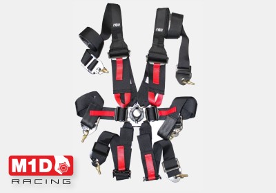 Ремни безопасности FOR для автоспорта (FIA 8853-2016) 6 точек 2&quot;, Hans, чёрные