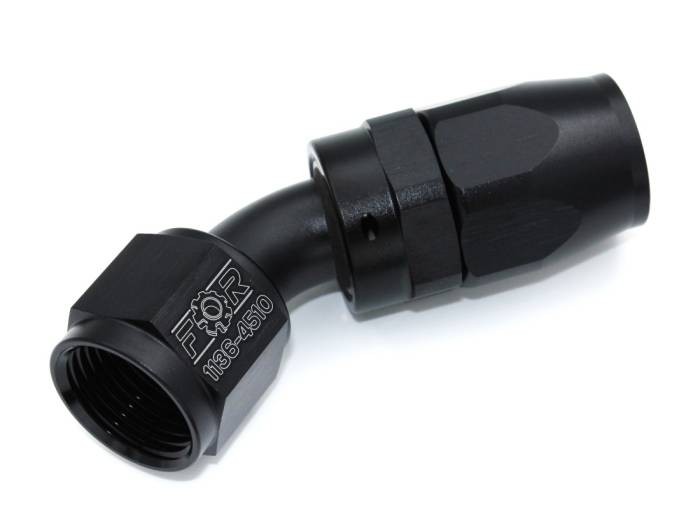 Фитинг AN10 (мама) 45* для шланга 200/210-10D (Alu)
