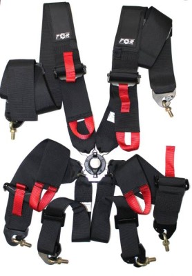 Ремни безопасности FOR для автоспорта (FIA 8853-2016) 6 точек 3&quot;, чёрные
