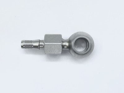 Krontec 776-10D-05SS St Cr банджо 00° под завальцовку 05D (сталь)