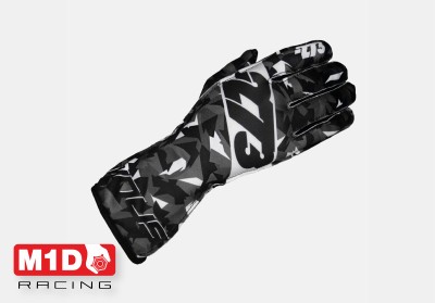Перчатки для картинга -273 CAMO чёрный/серый/белый р-р. XXXS