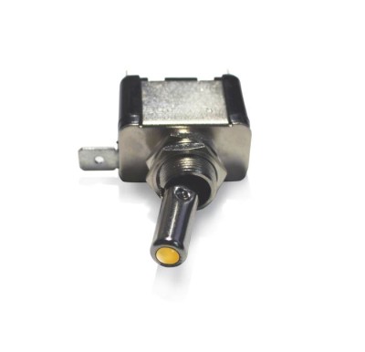 Grayston GE35LA тумблер ON/OFF с жёлтым диодом, плоская клемма - 25amp