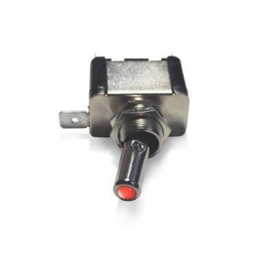 Grayston GE35LR тумблер ON/OFF с красным диодом, плоская клемма - 25amp