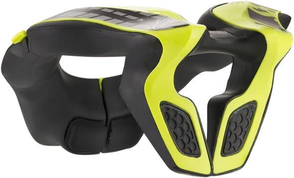 Защита шеи пилота для картинга Alpinestars черный/жёлтый р-р. OS