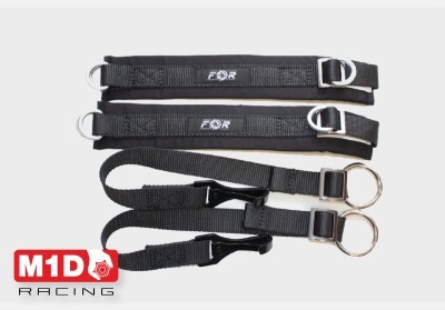 Напульсники FOR (ограничители для рук), стандарт SFI 3.3, чёрные