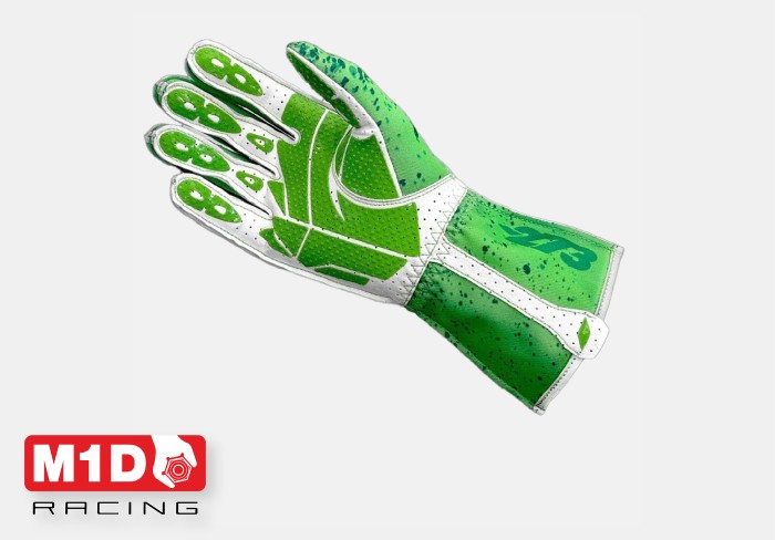 Перчатки для картинга -273 DRIP V2 флуо зелёный р-р. XS