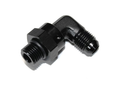 Адаптер 90° поворотный (папа-папа) AN6 - 1/8NPT (Alu)