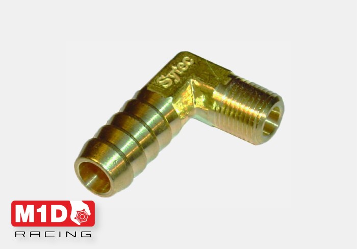 Sytec фитинг Push Fit 90* 10 мм - 1/8 NPT (латунь)