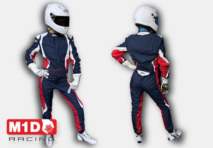 Freem комбинезон для картинга детский K24-043 синий/красный/белый р-р 150/40