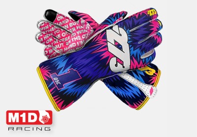 Перчатки для картинга -273 DSC Limited Edition голубой/розовый р-р.XXXS