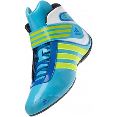 Adidas ботинки для картинга Kart XLT голубой/желтый неоновый р-р.39.5/UK6.5/US7/EUR40
