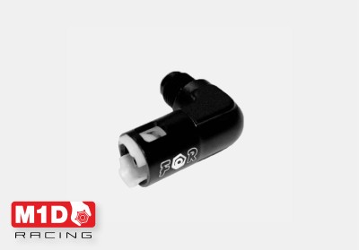 Быстрый разъём 90* Pull-Type AN6 (папа) - под трубку 3/8&quot; (9,52 мм.) (мама) (Alu)