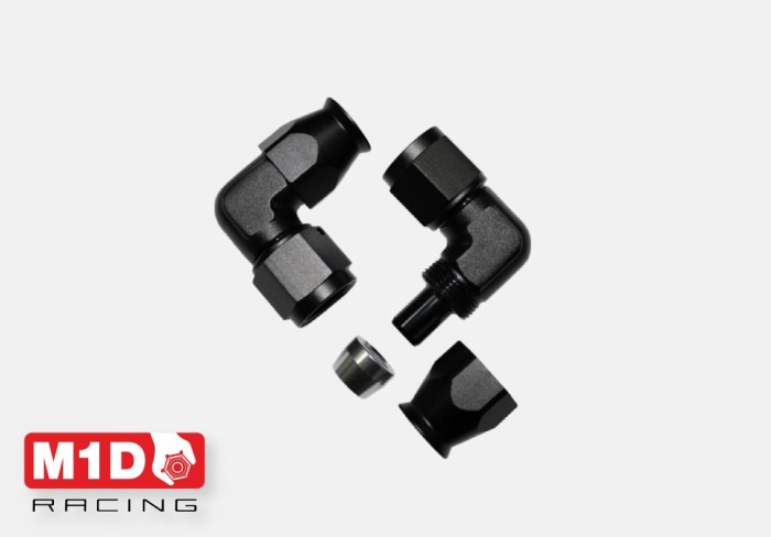 Фитинг AN12 (мама) 90° для тефлонового шланга PTFE 600-12